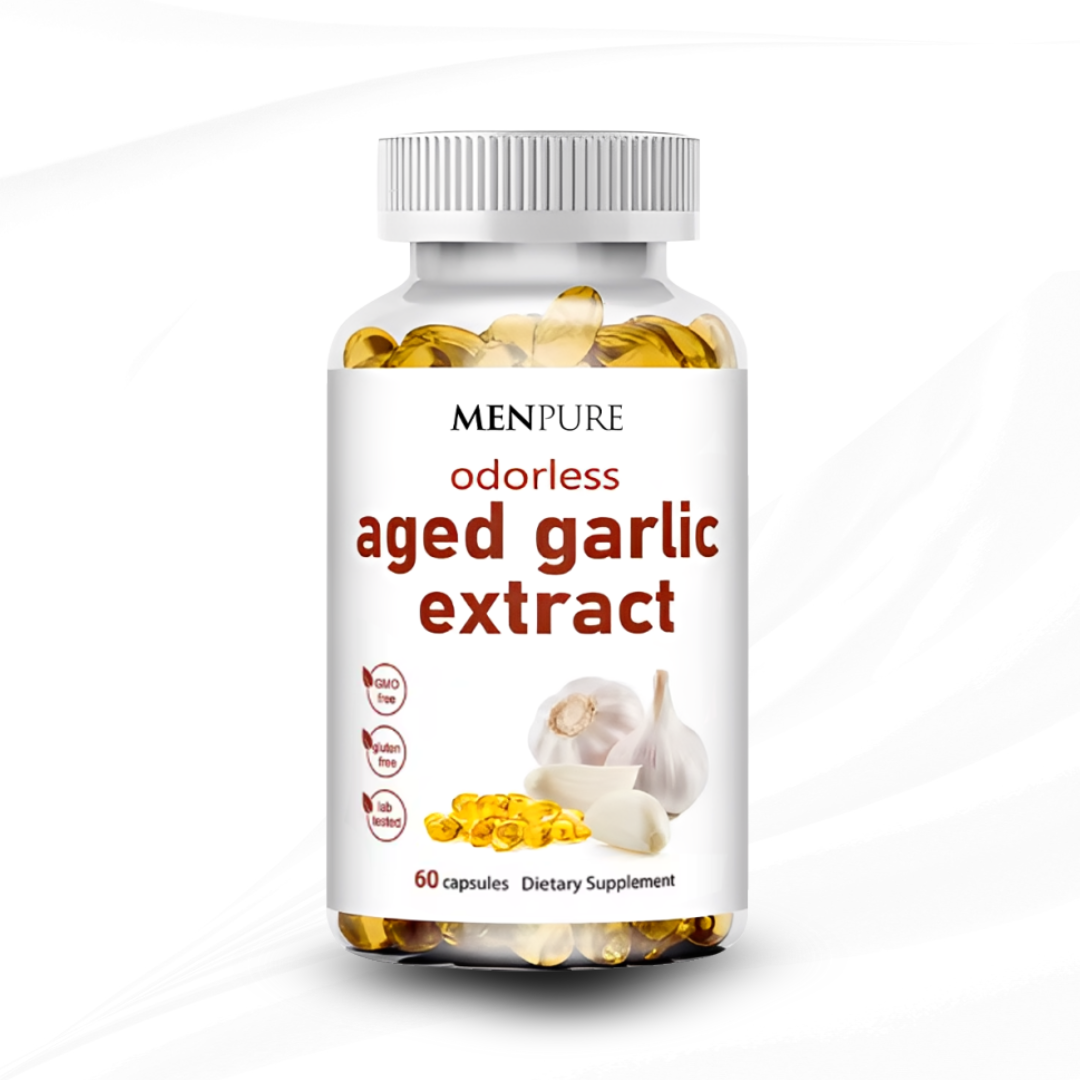 Menpure Odorless Aged Garlic Extract Softgels