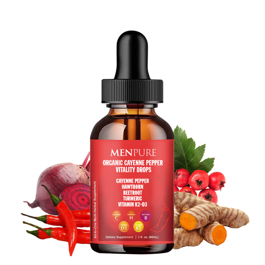Menpure Organic Cayenne Pepper Vitality Drops