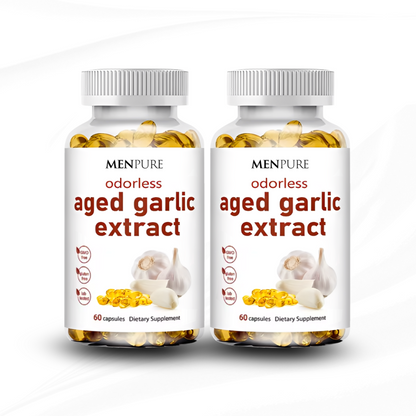 Menpure Odorless Aged Garlic Extract Softgels