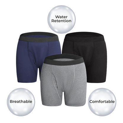 Men’s Ultra-Absorbent Leak-Proof Boxer Briefs