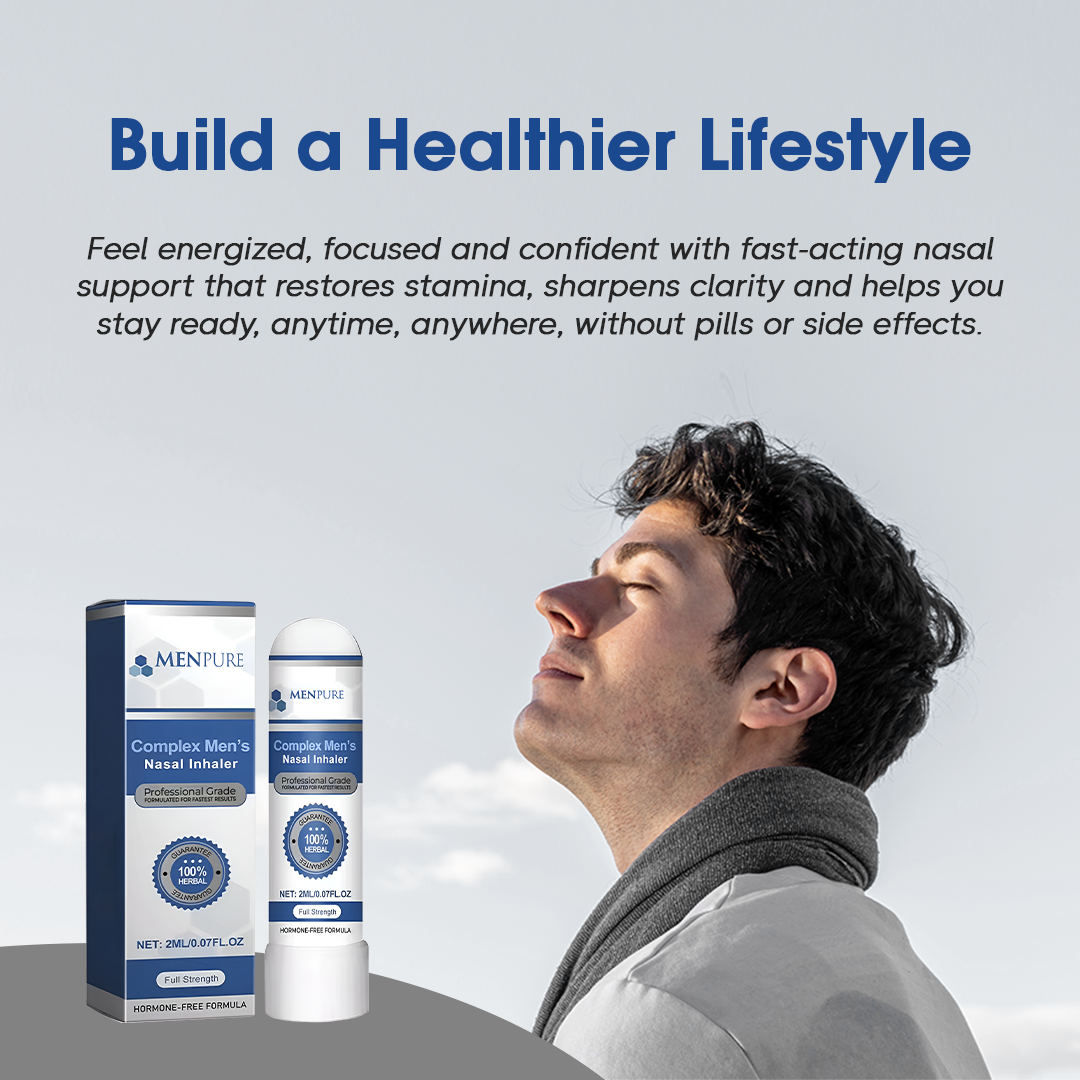 Menpure Complex Men's Nasal Inhaler | Instant erections & lasting endurance, without pills!