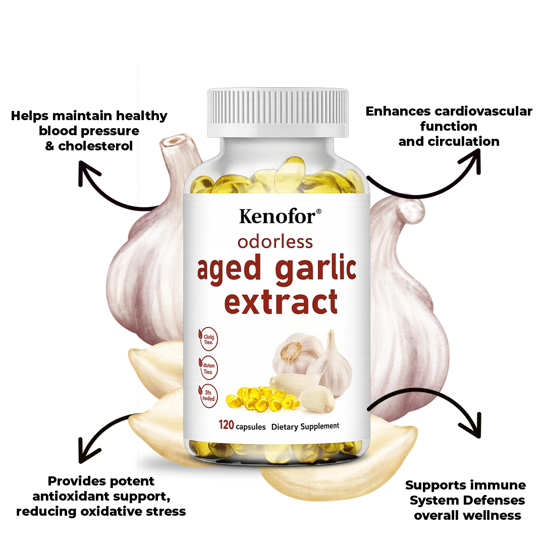 Meet Menpure Odorless Aged Garlic Extract Softgels Your Heart & Wellness Solution
