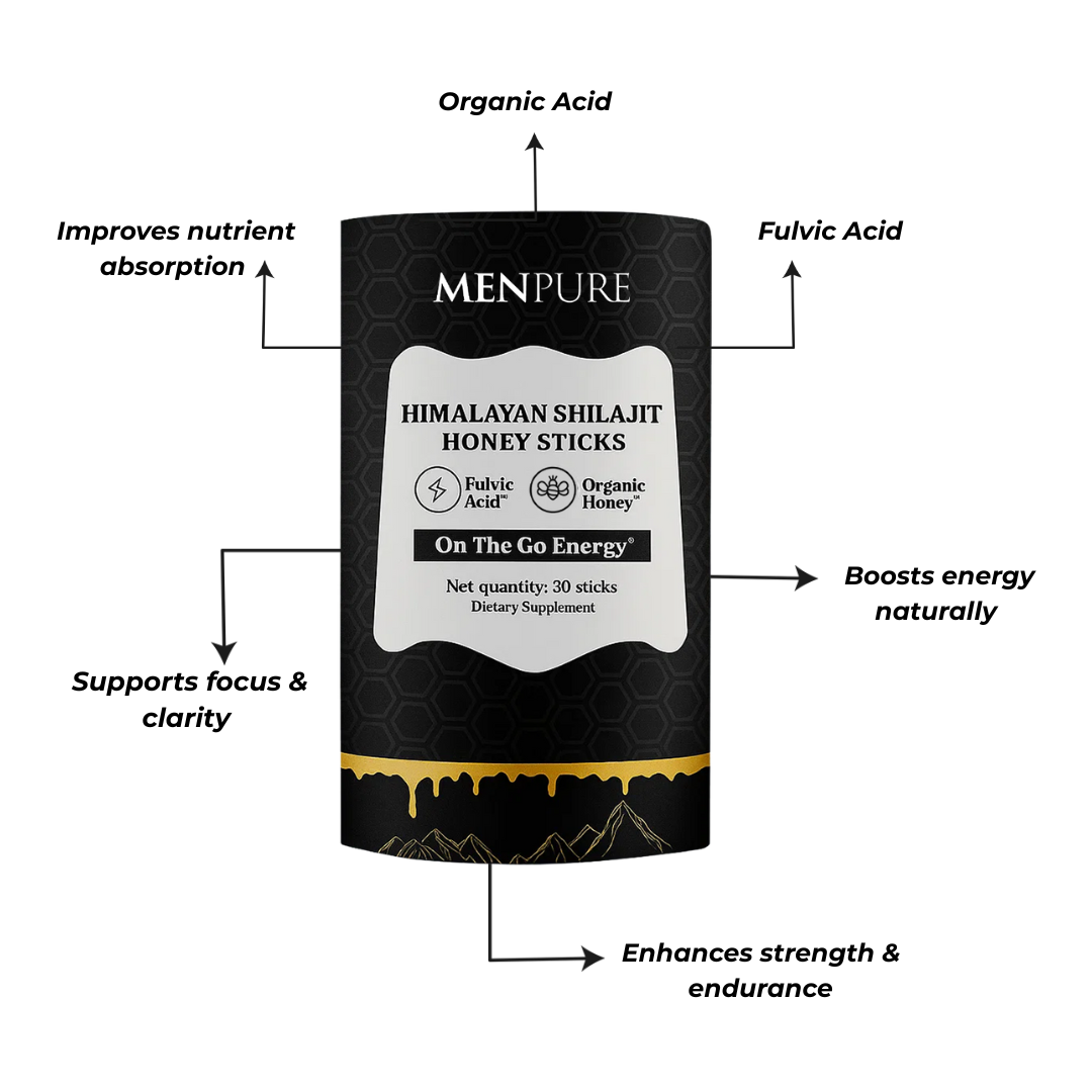 Meet Menpure Himalayan Shilajit Honey Sticks, Your Everyday Energy Solution