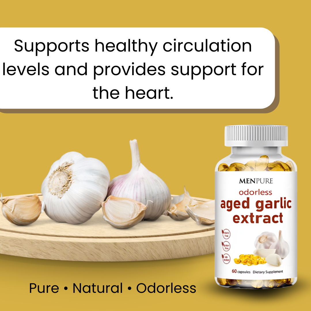 Menpure Odorless Aged Garlic Extract Softgels