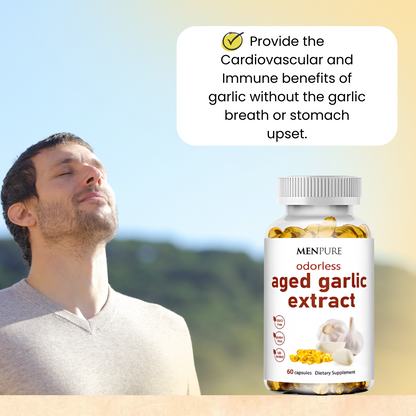 Menpure Odorless Aged Garlic Extract Softgels