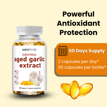 Menpure Odorless Aged Garlic Extract Softgels