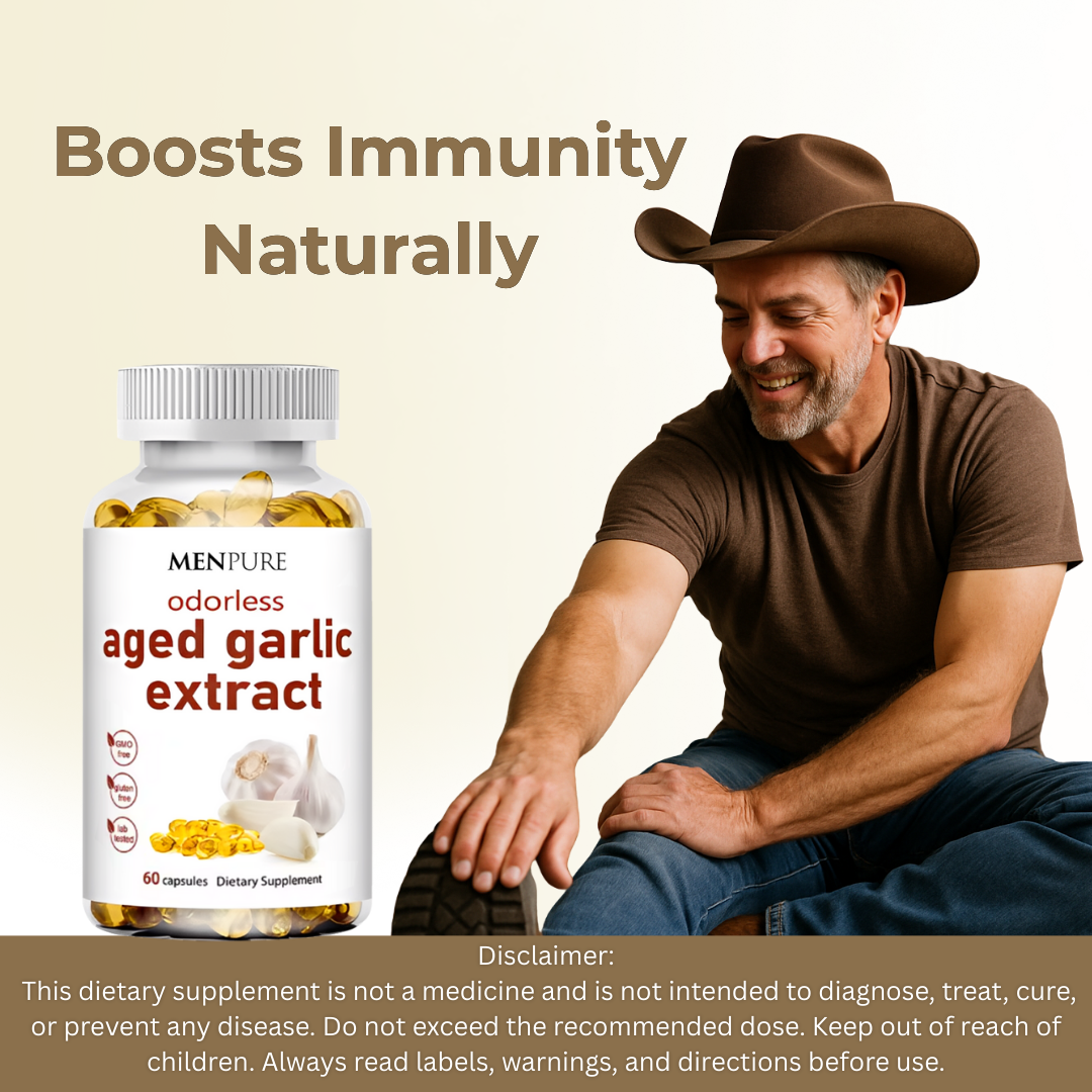 Menpure Odorless Aged Garlic Extract Softgels