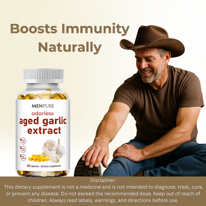 Menpure Odorless Aged Garlic Extract Softgels